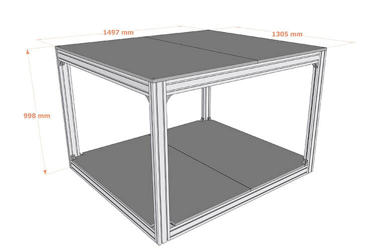 Bunk Bed 3D Printer Shelf from Iroga 3D