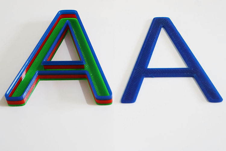 Front+Side+Back All in One from a 3D Sign Printer
