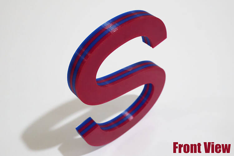 Easy Assembling of 3D Letter Front and Letter Back