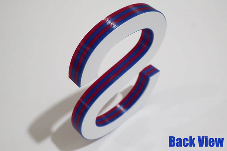 Easy Assembling of 3D Letter Face and Letter Bottom