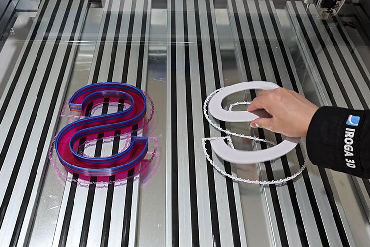 Entire 3D Channel Letter Made by Automated Letter Machine