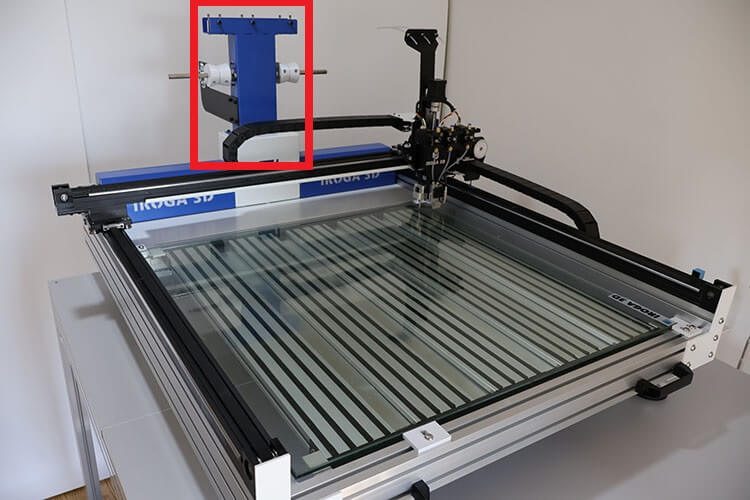 Filament Rack of 3D Logo Printer from Iroga 3D