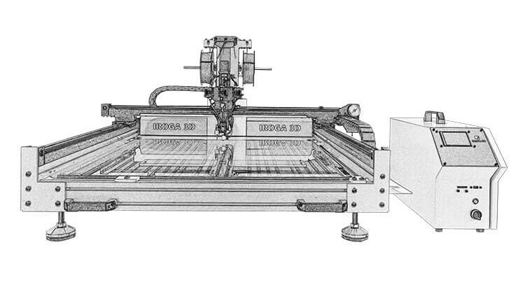 The Drawings of Iroga 3D Signage Printer