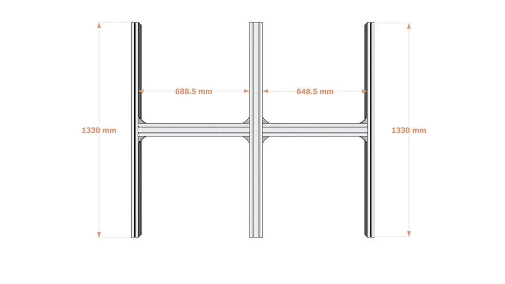 Aluminium Alloy Pillars for 3D Printer Shelf