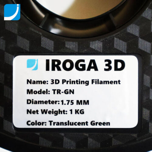 Translucent Green 3D Printing Filament from Iroga Technology
