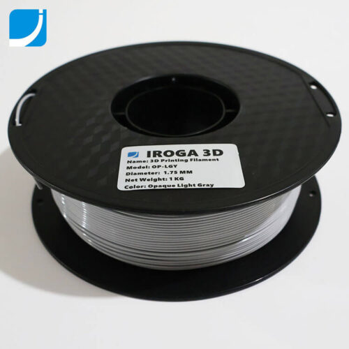 3D Printing Filament for Long Term Outdoor Use in Opaque Light Gray