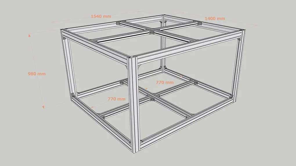 Double Layer Shelf for 3D Printing Machines