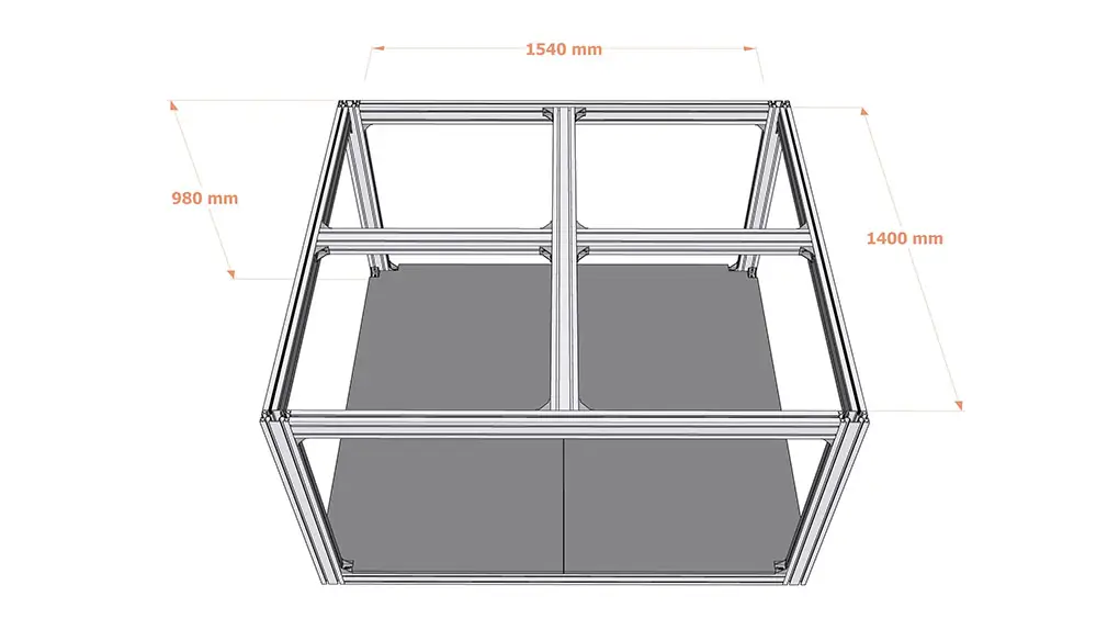 Double Layer Table for 3D Printers of Channel Letters