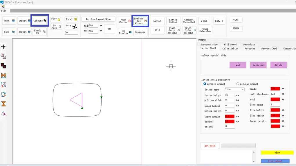 Dos Colores Diferentes en Panel Frontal del Letrero YouTube