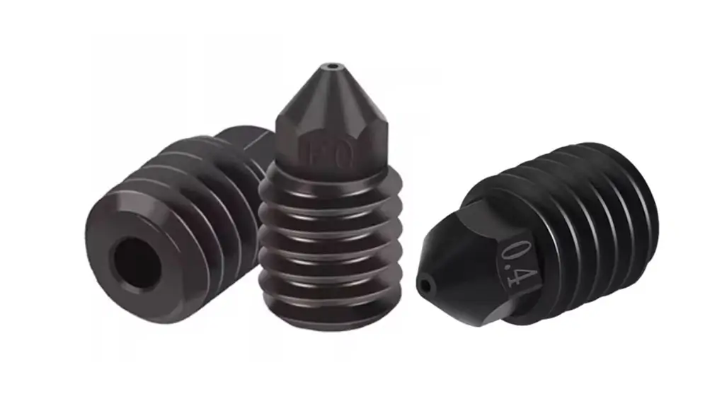 Black Steel Nozzles for New Generation of MITO 3D Logo Printer