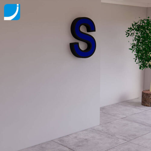 LED Channel Letter with Trimmed Face Made by 3D Slicing Software and 3D Printing Machine