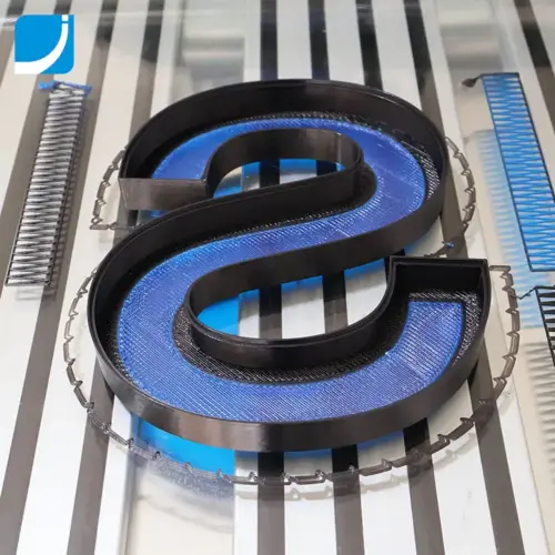 LED Channel Letter with 2 Colors Trimmed Front Face