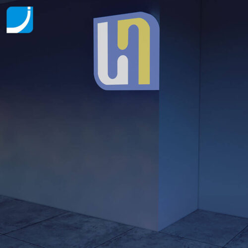 3 Different Colors on Face Panel of LED Lightbox CenturyMart Signage Logo
