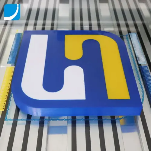 3 Different Colors on Face Panel Made by 3D Signage Printer