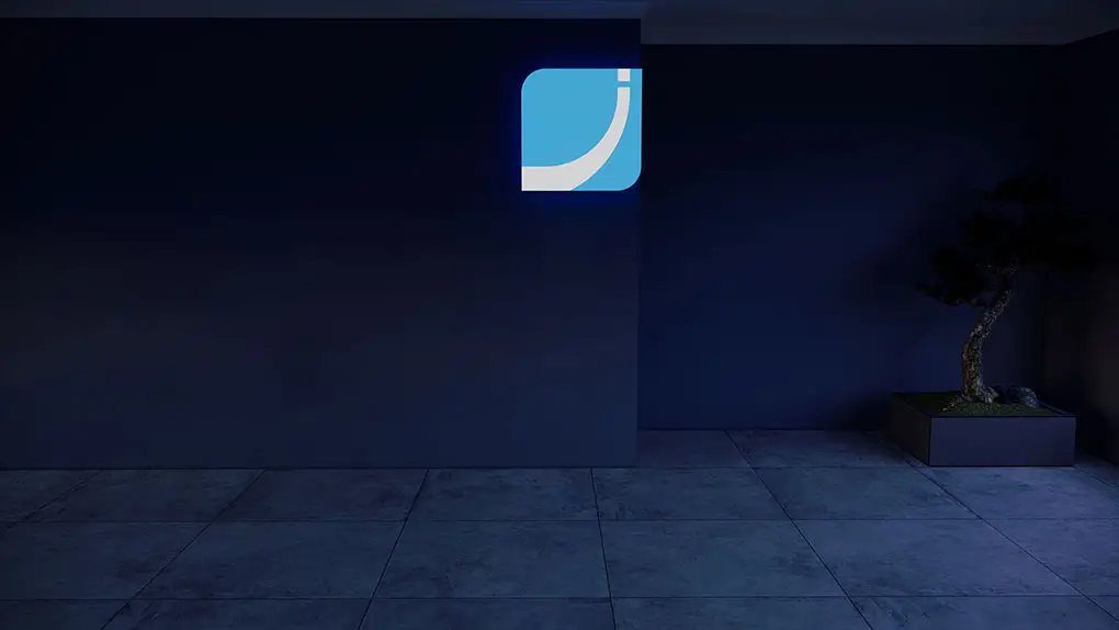 3D Illuminated Logo of IROGA 3D
