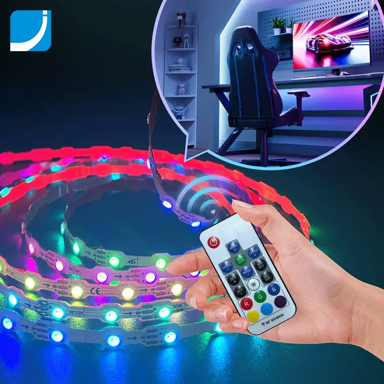 Tira de Luces LED RGB Flexible en Forma S para Rótulos Luminosos y Letreros 3D con IP67 Resistente a Lluvia Tira de Luces LED RGB Flexible en Forma S para Rótulos Luminosos y Letreros 3D con IP67 Resistente a Lluvia